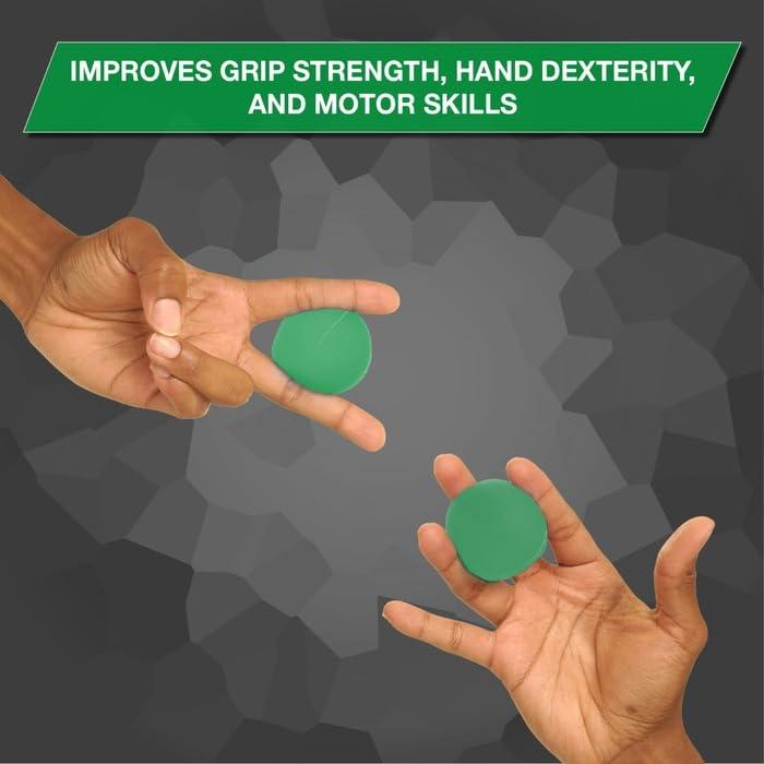imageTHERABAND Hand Exerciser Ball For Hand Wrist Finger Forearm Grip Strengthening amp Therapy Squeeze Ball to Increase Hand Flexibility amp Relieve Joint Pain Green Medium