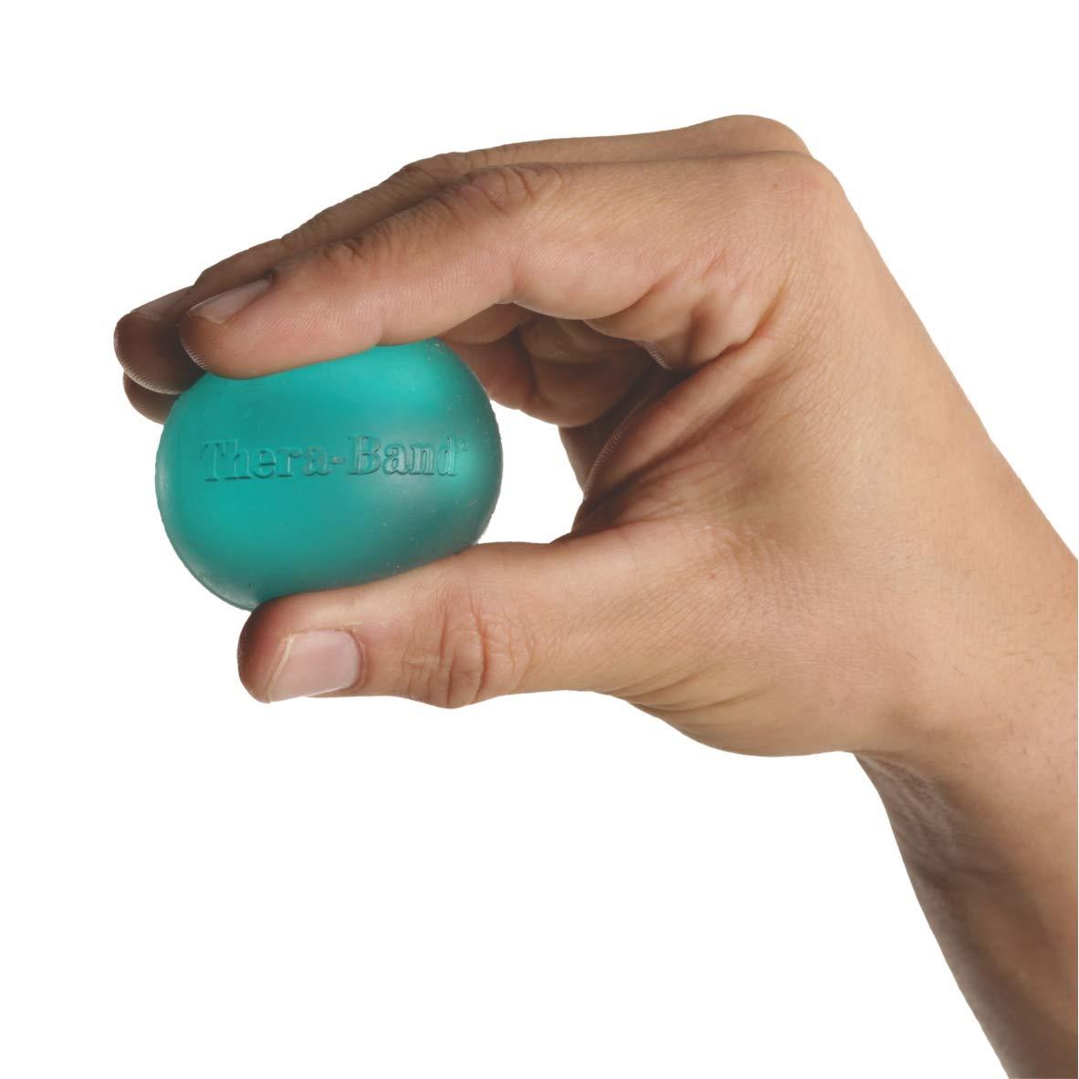 imageTHERABAND Hand Exerciser Ball For Hand Wrist Finger Forearm Grip Strengthening amp Therapy Squeeze Ball to Increase Hand Flexibility amp Relieve Joint Pain Yellow Extra Soft