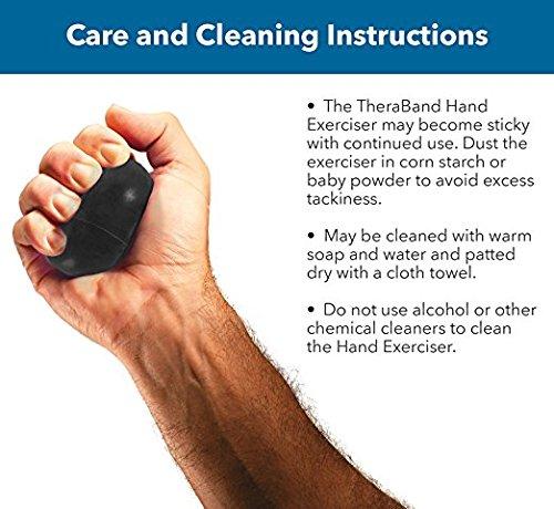 imageTHERABAND Hand Exerciser Ball For Hand Wrist Finger Forearm Grip Strengthening amp Therapy Squeeze Ball to Increase Hand Flexibility amp Relieve Joint Pain Black Extra Firm