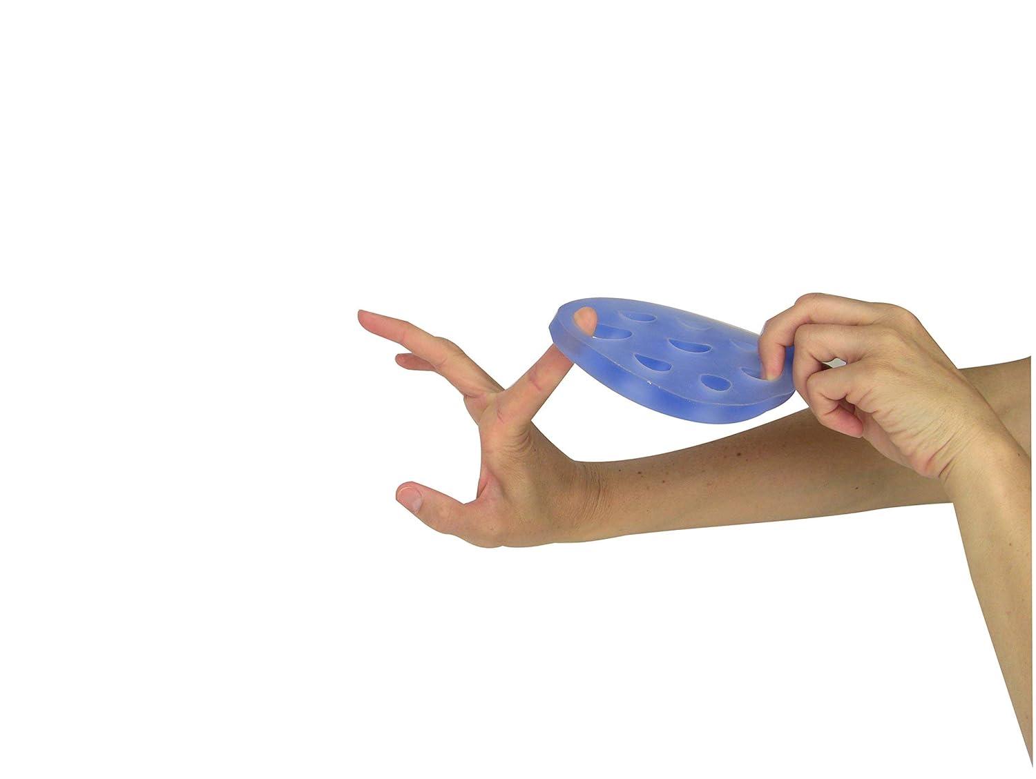 imageTHERABAND Hand Xtrainer NonLatex Hand Exerciser for Progressive Hand Therapy Strengthen Fingers Hands and Forearms Grip Trainer Strengthener Helps Relieve Joint Pain Blue Firm Advanced