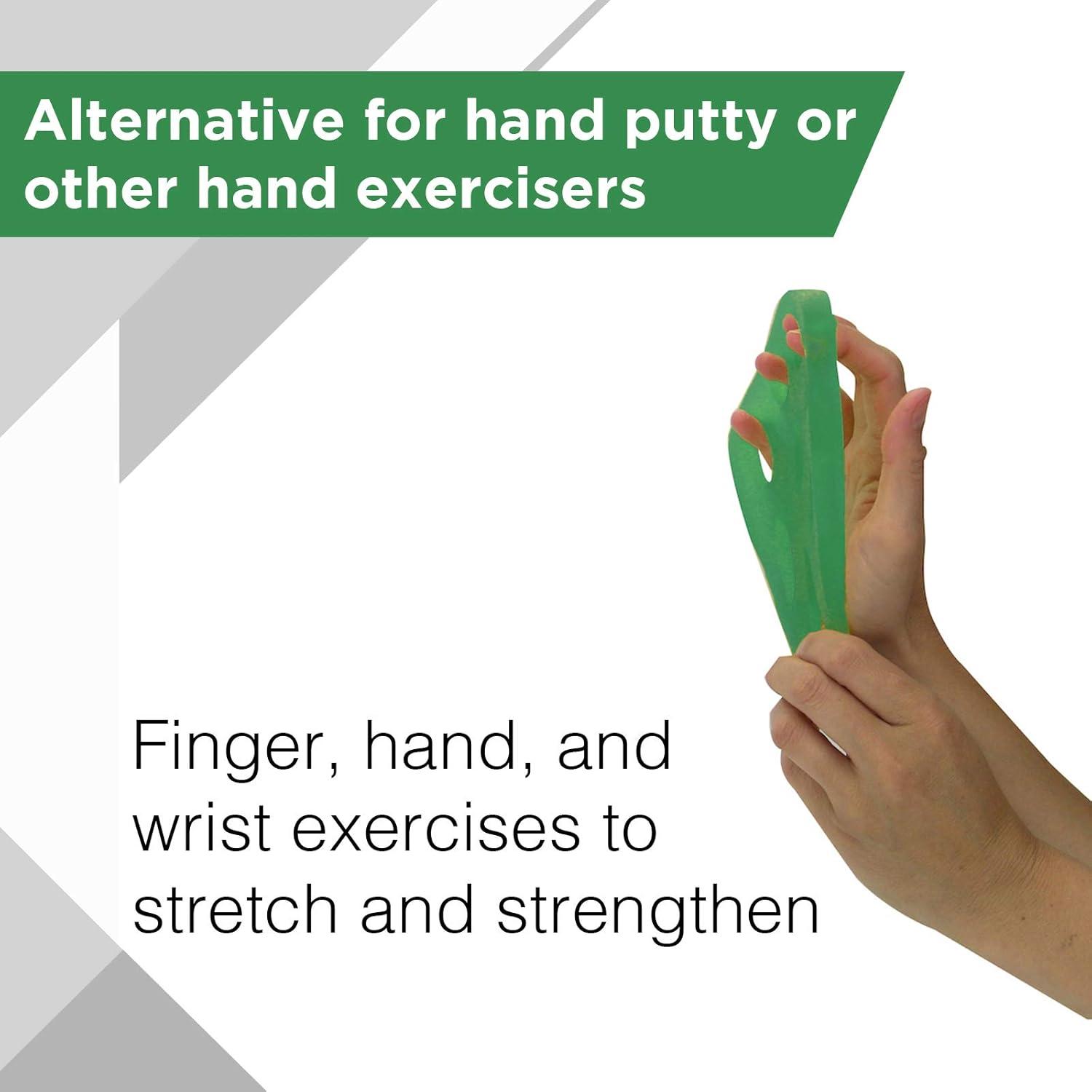 imageTHERABAND Hand Xtrainer NonLatex Hand Exerciser for Progressive Hand Therapy Strengthen Fingers Hands and Forearms Grip Trainer Strengthener Helps Relieve Joint Pain Green Medium Intermediate