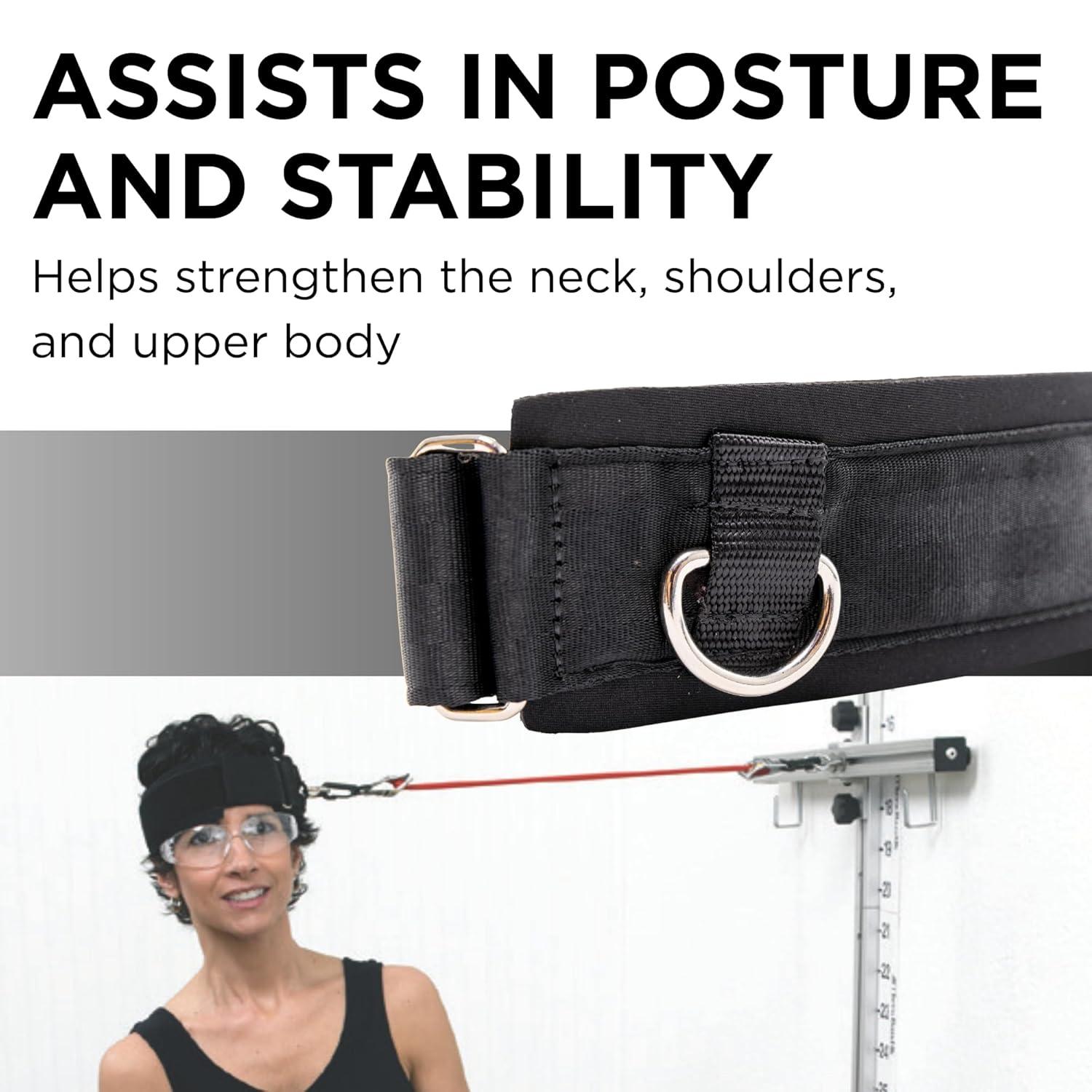 imageTHERABAND Head Strap Attachment for Wellness Exercise amp Wall Station Adjustable Neck Exercise Strap Durable Fabric Construction Professional Rehab Accessory