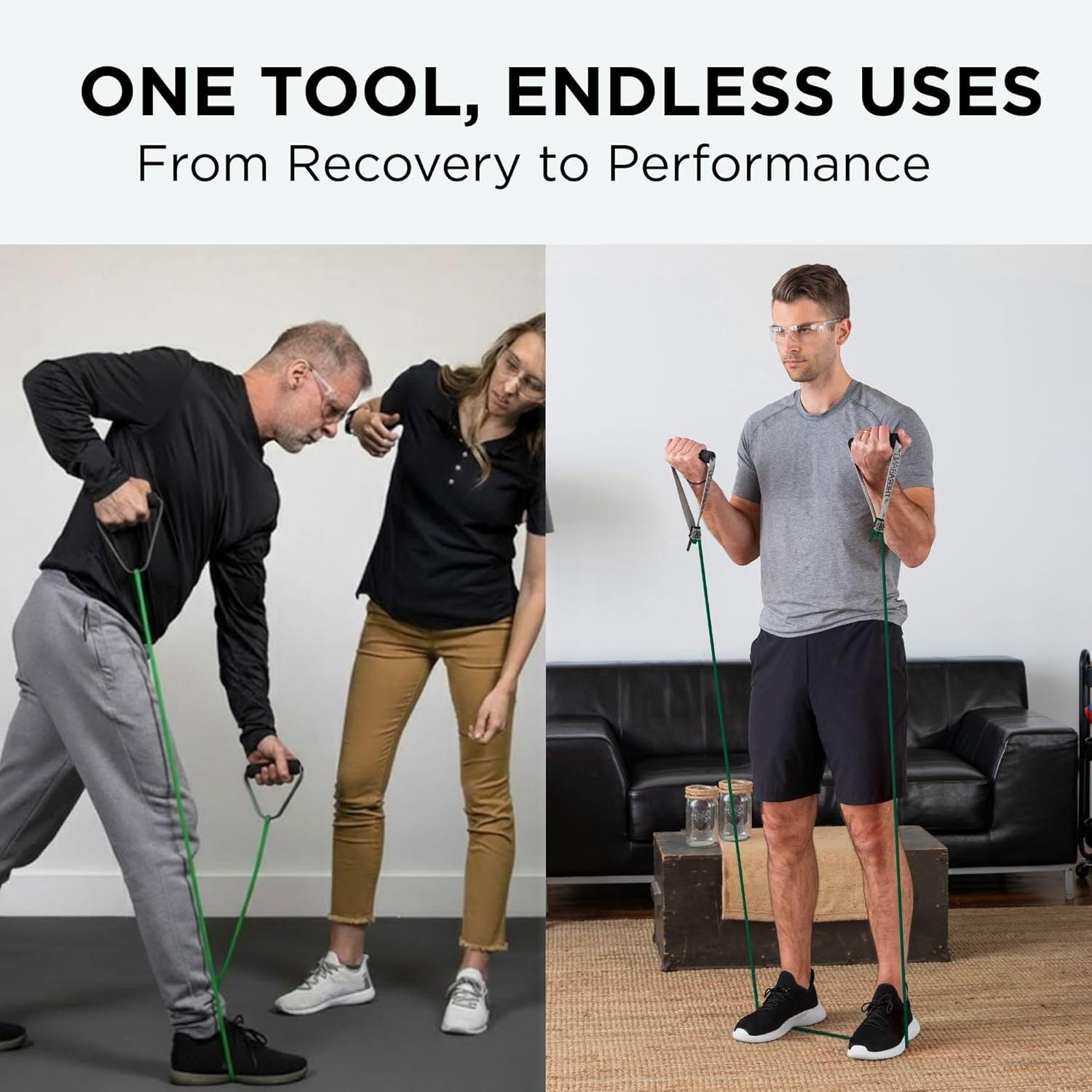 imageTHERABAND Latex Resistance Tubing Green Heavy Level 3 25 ft Roll Professional Grade for Upper and Lower Body Workouts CuttoLength ColorCoded Resistance Levels