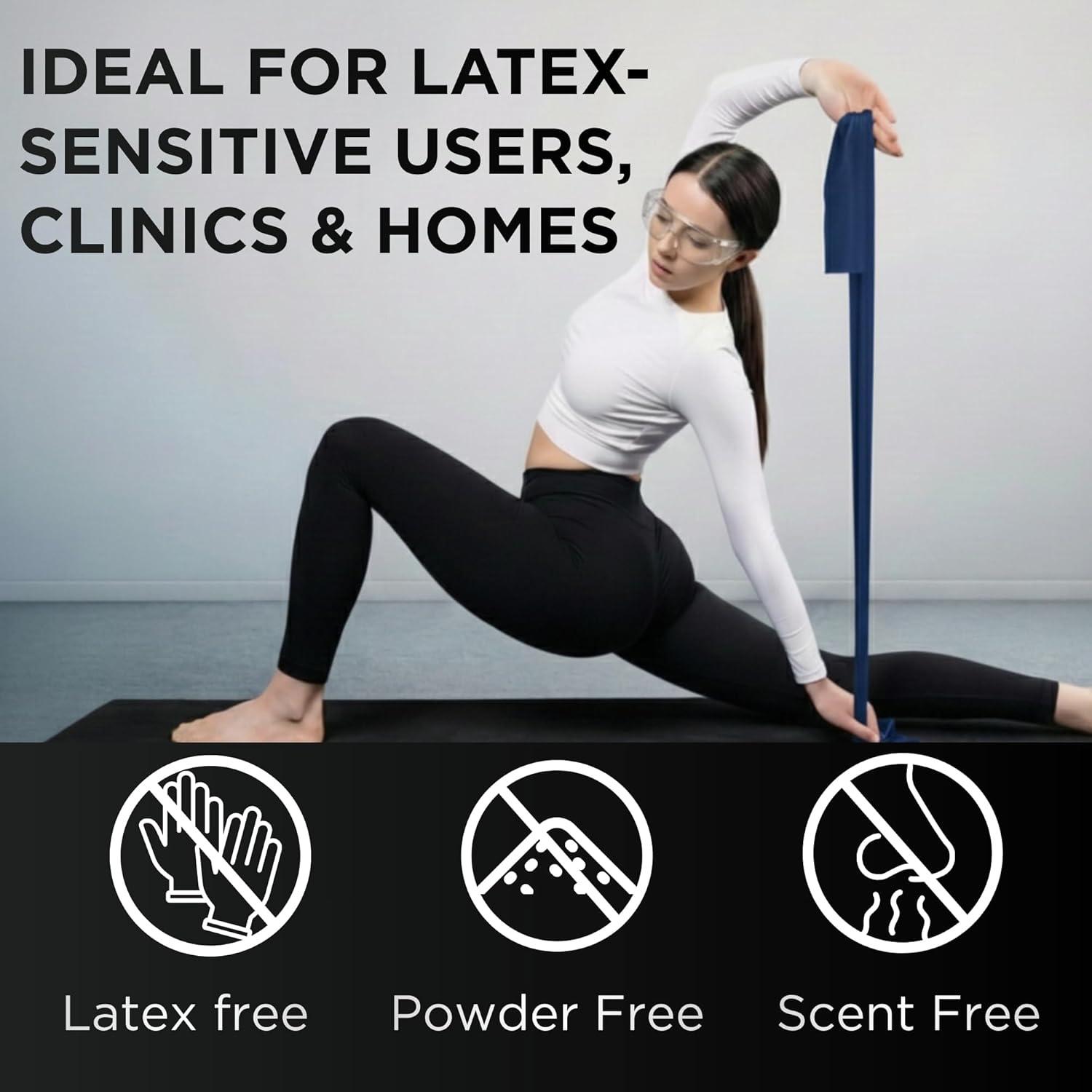 imageTHERABAND Resistance Band Gold Max 25Yard Roll LatexFree Elastic Band for Exercise Physical Therapy Yoga Pilates Stretching Home Workouts ColorCoded for Easy Resistance LevelsBlue