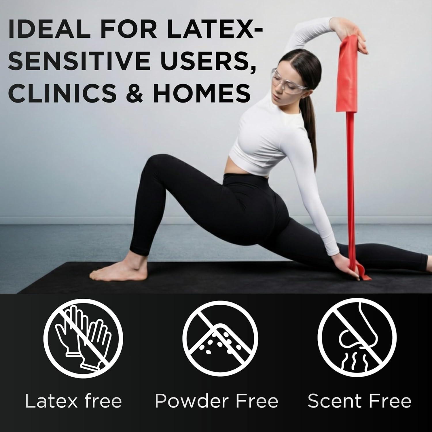 imageTHERABAND Resistance Band Gold Max 25Yard Roll LatexFree Elastic Band for Exercise Physical Therapy Yoga Pilates Stretching Home Workouts ColorCoded for Easy Resistance LevelsRed