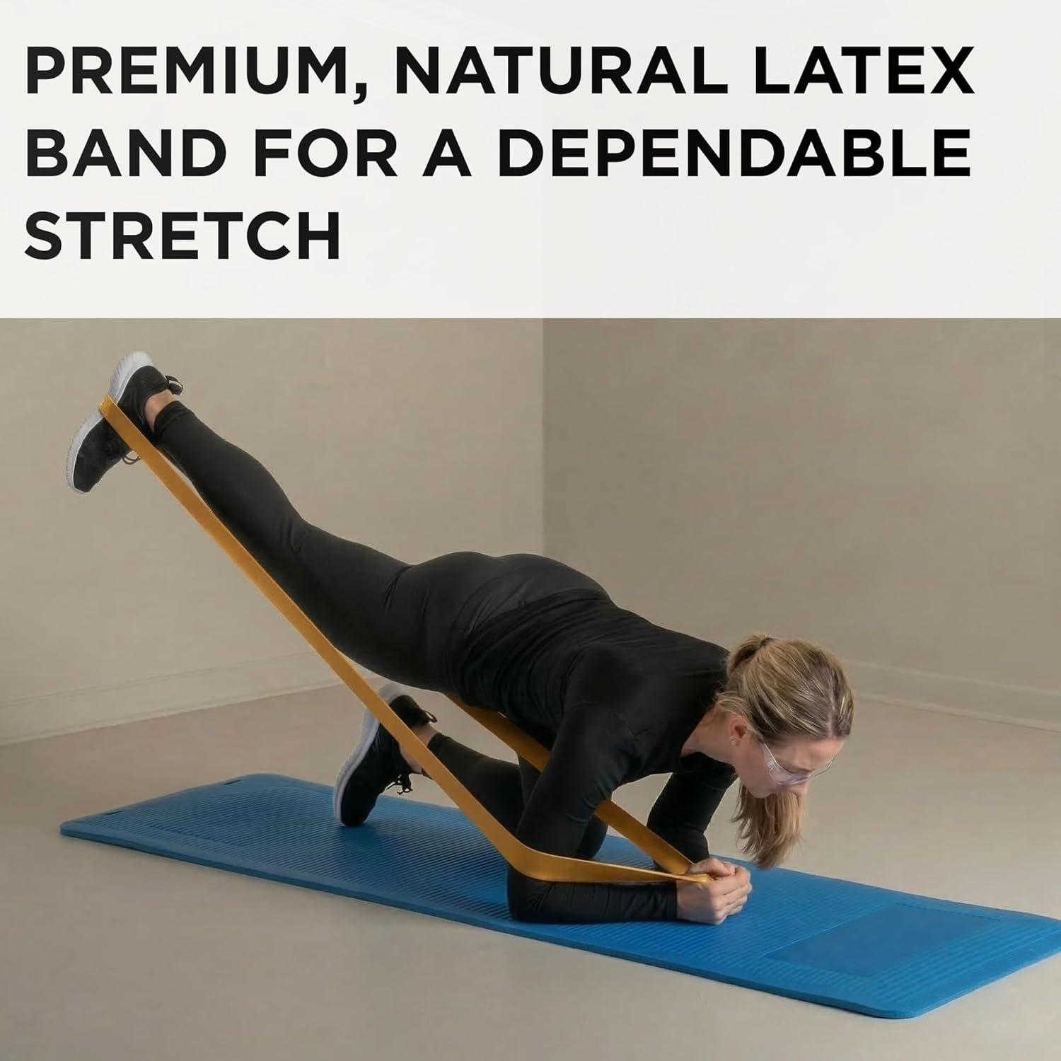 imageTHERABAND Resistance Bands 6 Yard Roll Gold Max Latex Band for Strength Training Upper amp Lower Body Exercise Physical Therapy Core Workouts Rehab amp Home Fitness