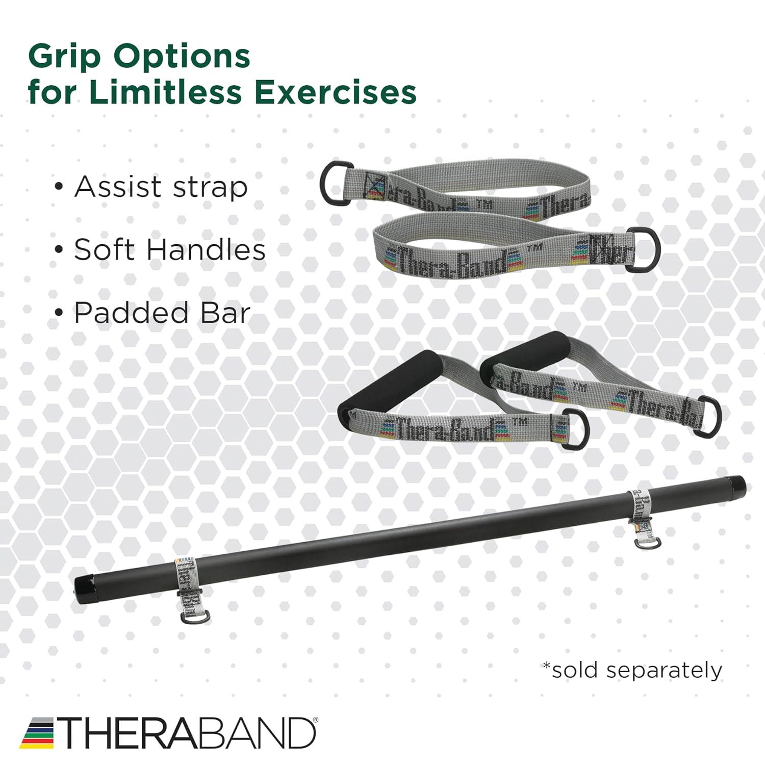imageTHERABAND Resistance Tubing with Connectors for Wall Rehab amp Wellness Station Heavy Level 4 Set of 2 12Inch Green Tubing for Physical Therapy Exercise Rehab Clinics amp Pilates Latex Tubes