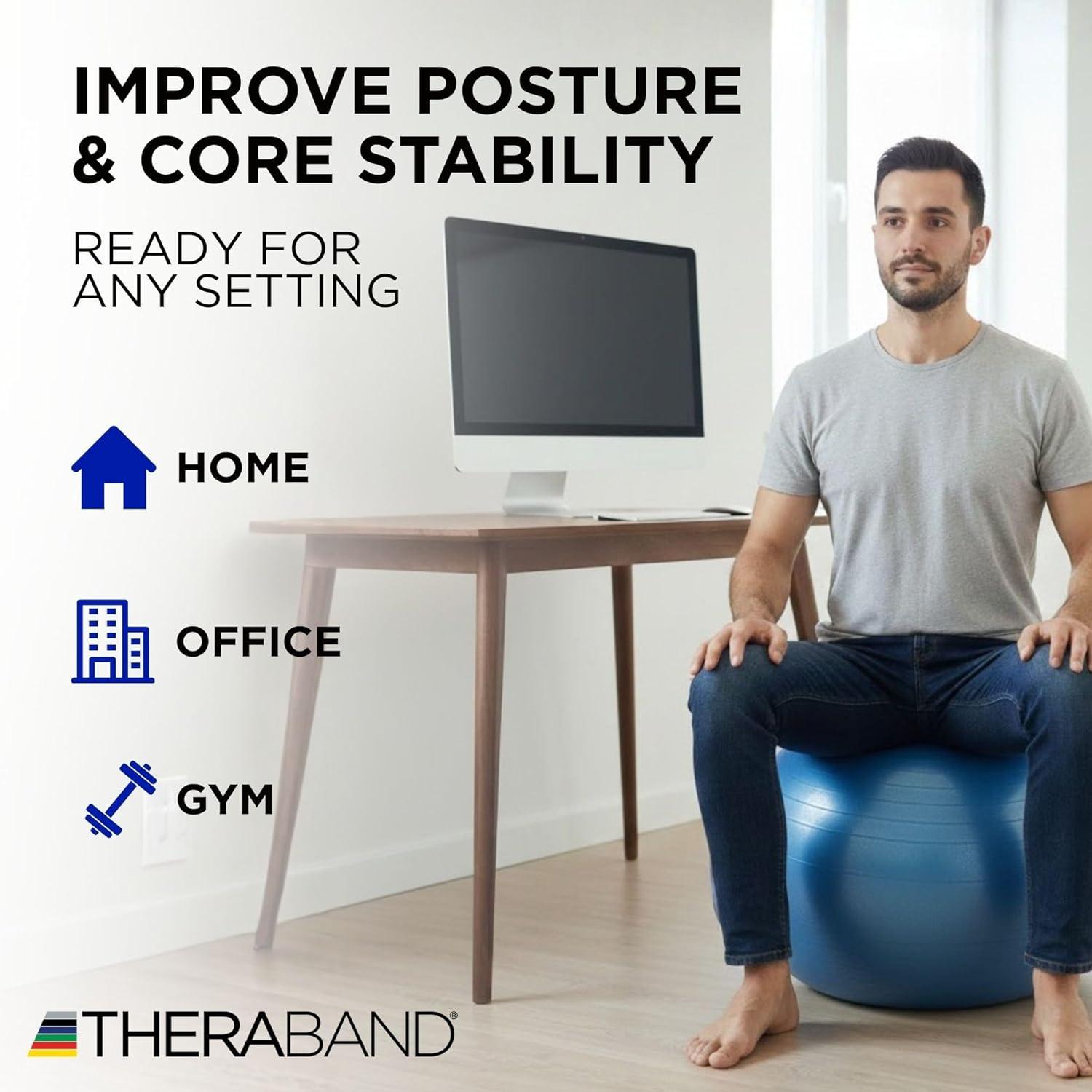 imageTHERABAND Standard Exercise BallBlue 75cm