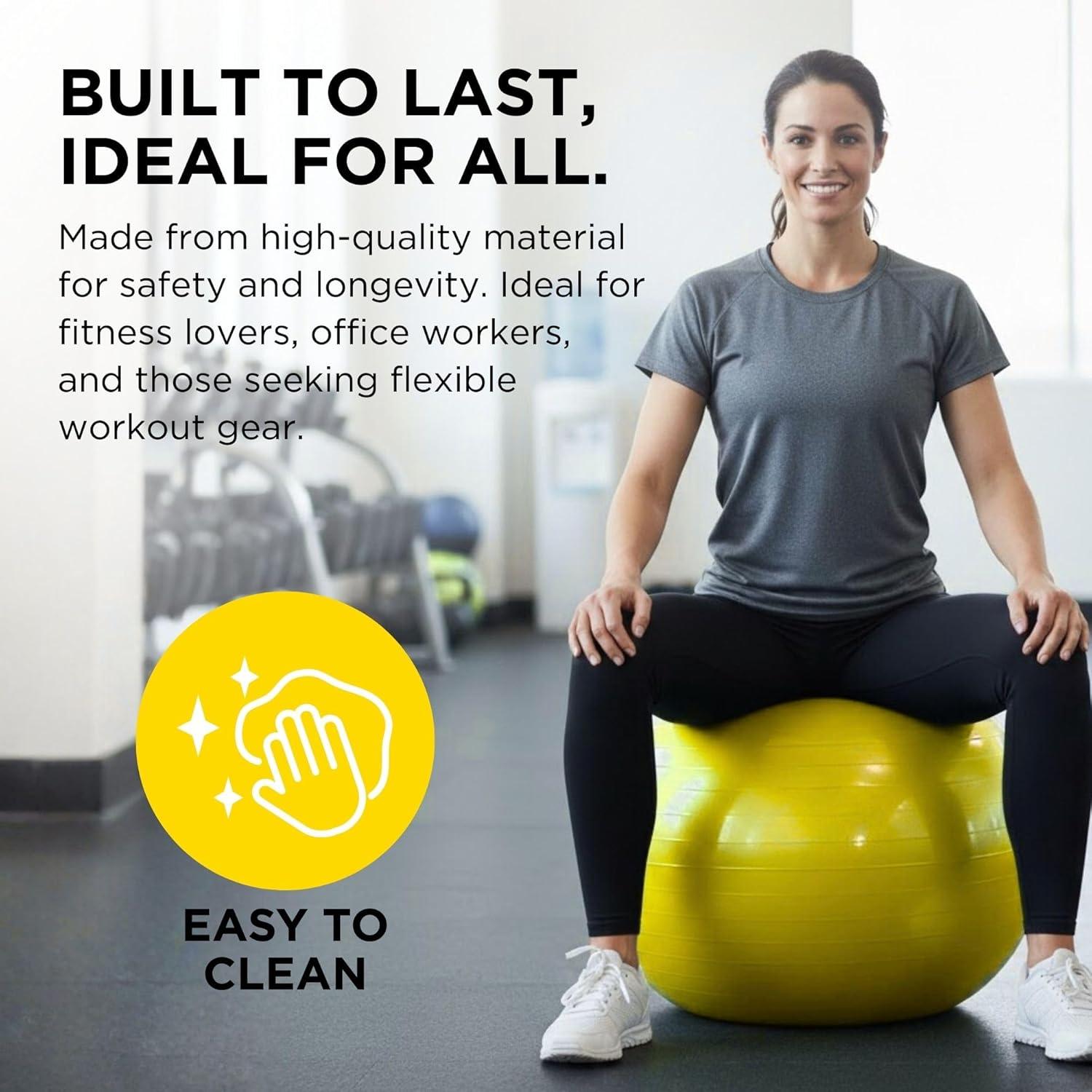 imageTHERABAND Standard Exercise BallYellow 45cm