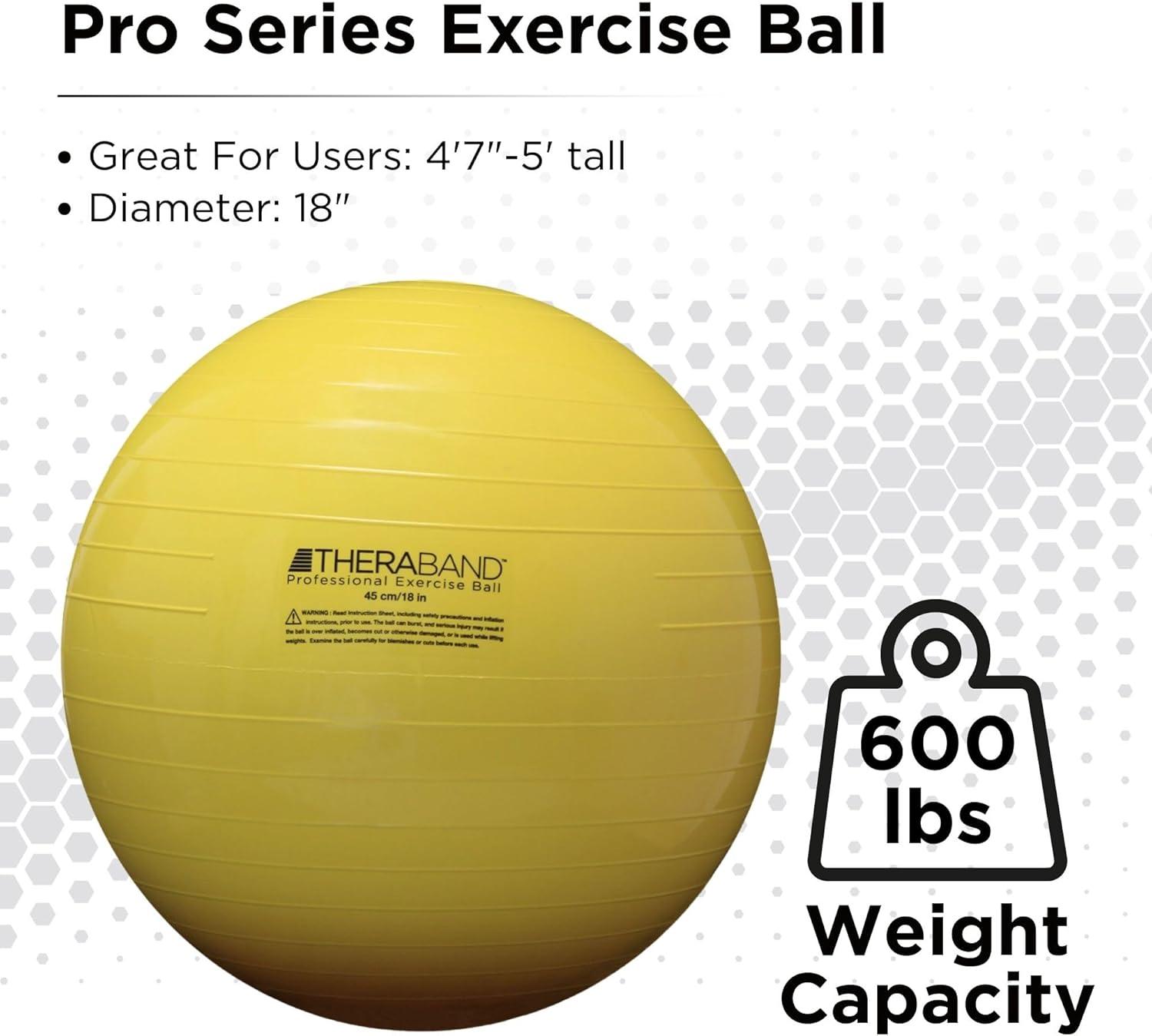 imageTHERABAND Standard Exercise BallYellow 45cm