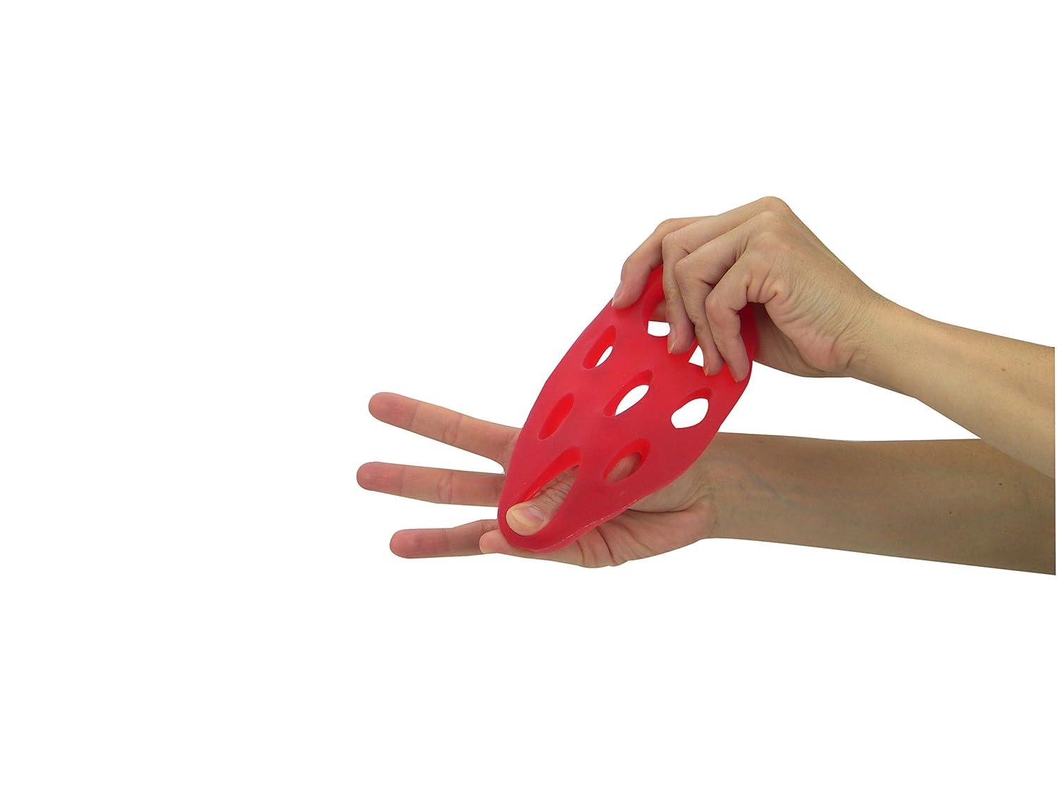 imageTheraBand 11853 Hand Xtrainer NonLatex Hand Exerciser for Progressive Hand Therapy Strengthen Fingers Hands and Forearms Grip Trainer Strengthener Helps Relieve Joint Pain Red Soft Beginner