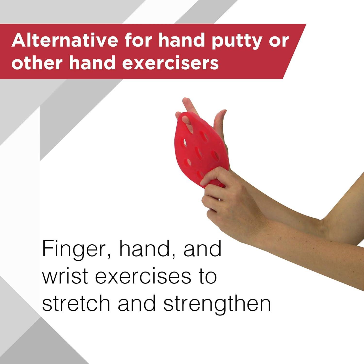 imageTheraBand 11853 Hand Xtrainer NonLatex Hand Exerciser for Progressive Hand Therapy Strengthen Fingers Hands and Forearms Grip Trainer Strengthener Helps Relieve Joint Pain Red Soft Beginner