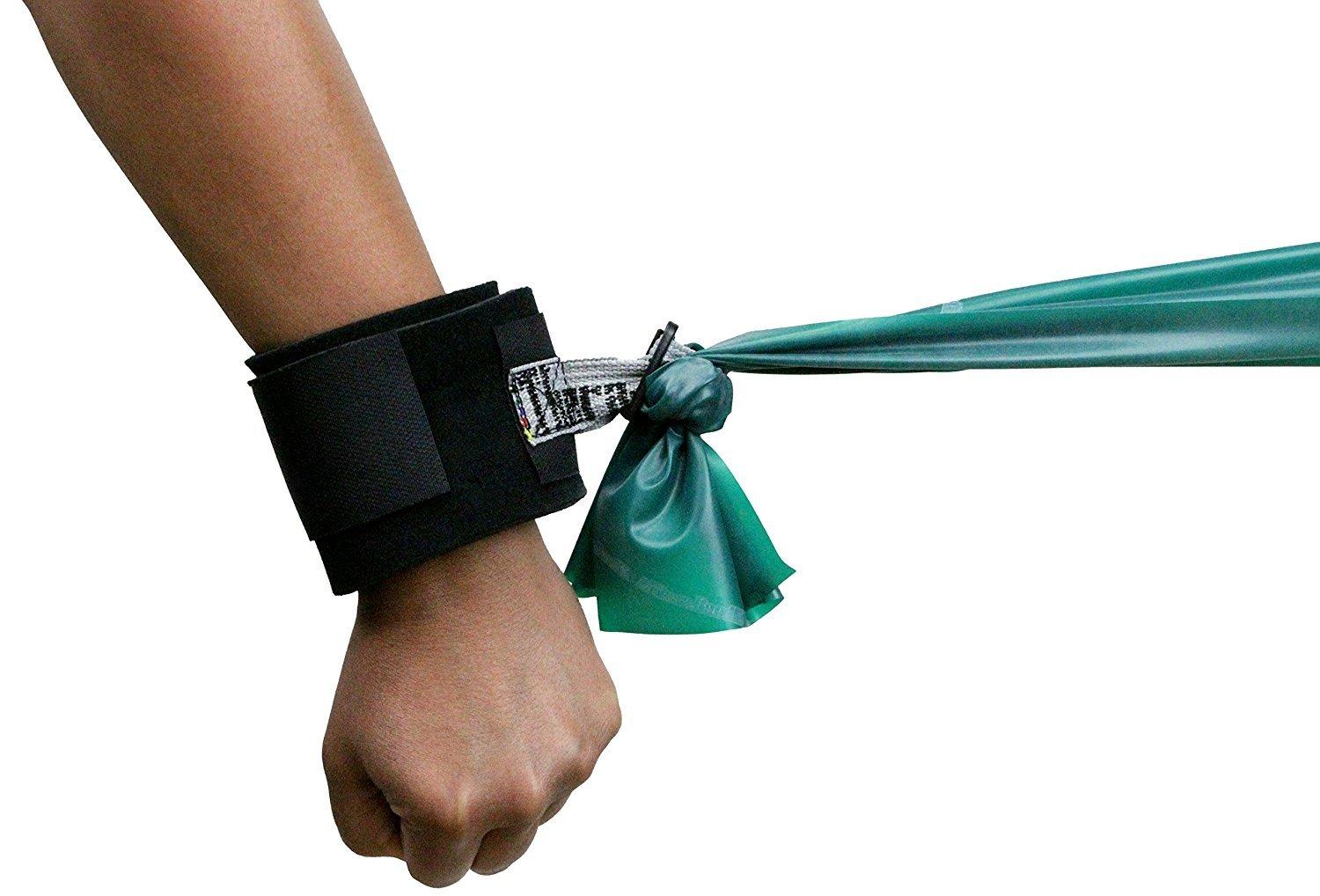 imageTheraBand Resistance Band Extremity Strap Attachments for Resistance Bands and Tubing Pair of Extremity Straps with D Ring Connector for Exercises Pilates Yoga Home Workouts without Weights