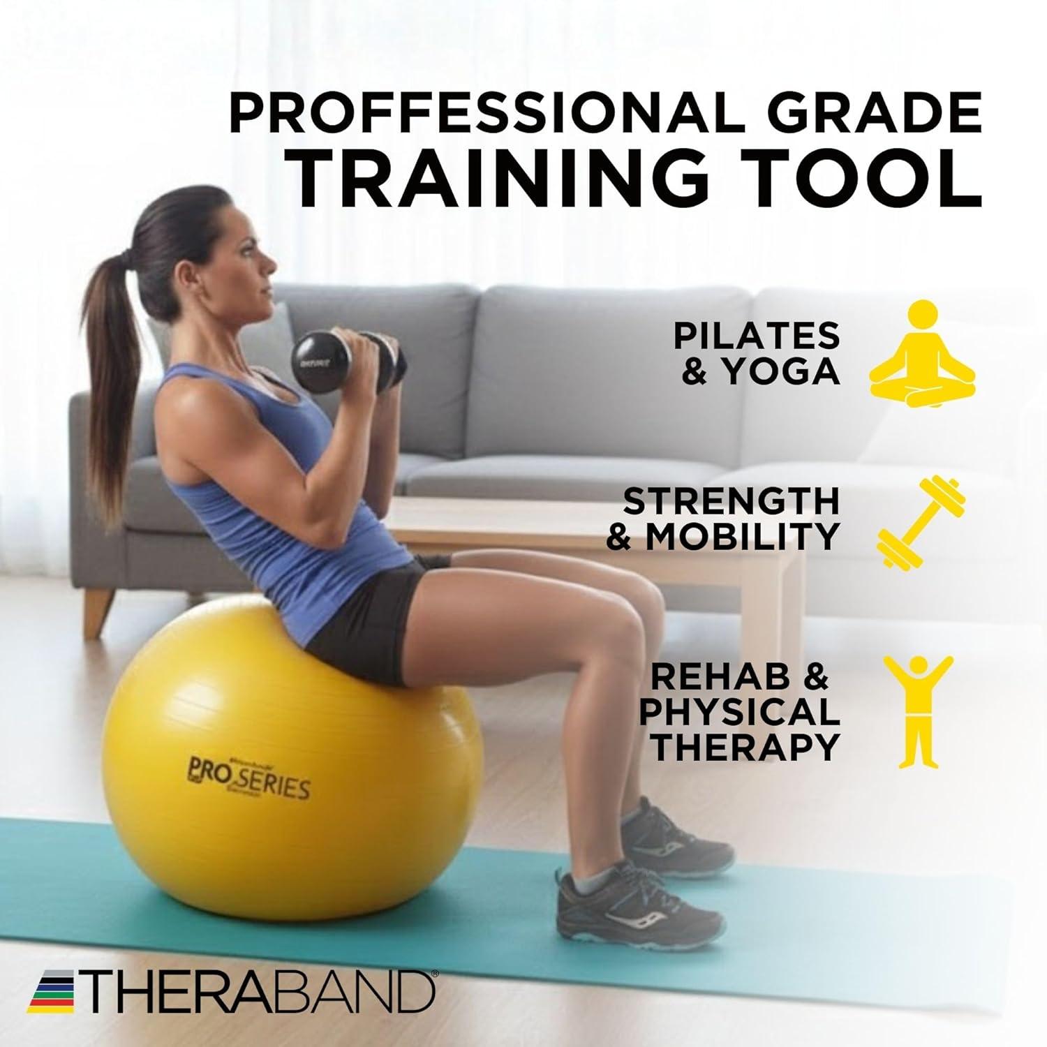 imageTheraband 23045 Exercise and Stability BallYellow 45cm