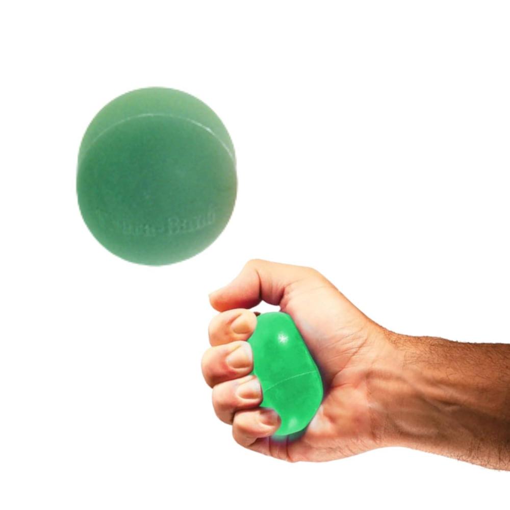 imageTHERABAND Hand Exerciser Ball XLarge Green Medium Resistance for Grip Strengthening Finger amp Hand Therapy Squeeze Ball for Rehab Wrist amp Forearm Exercise LatexFree Textured SurfaceGreen Medium