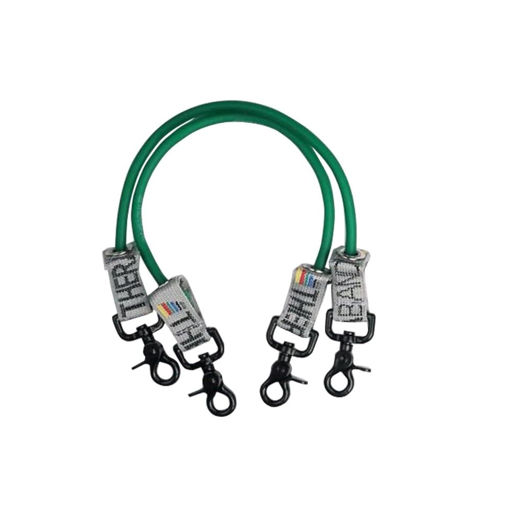 imageTHERABAND Resistance Tubing with Connectors for Wall Rehab amp Wellness Station Heavy Level 4 Set of 2 12Inch Green Tubing for Physical Therapy Exercise Rehab Clinics amp Pilates Latex Tubes