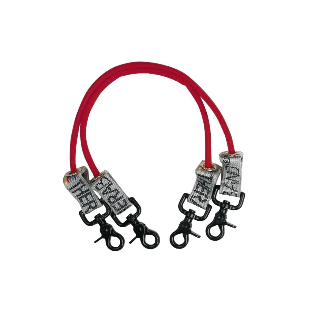 imageTHERABAND Resistance Tubing with Connectors for Wall Rehab amp Wellness Station Medium Level 3 Set of 2 12Inch Red Tubing for Physical Therapy Exercise Rehab Clinics amp Pilates Latex Tubes