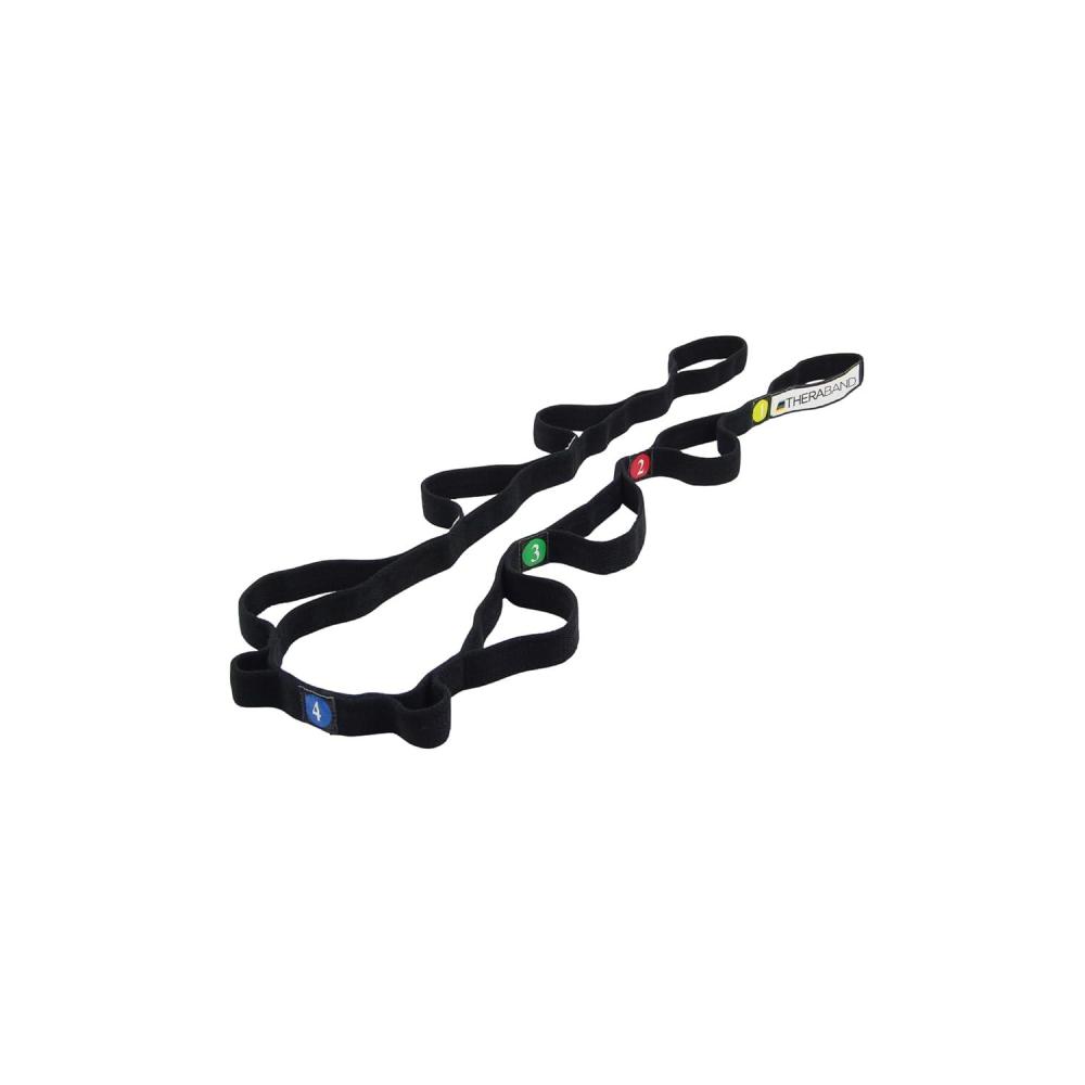 imageTHERABAND Stretch Strap with Loops to Increase Flexibility Dynamic Stretching Tool for Athletes Including Dancers Cheerleaders Gymnasts Runners Pilates and Yoga Elastic Stretch Out Band