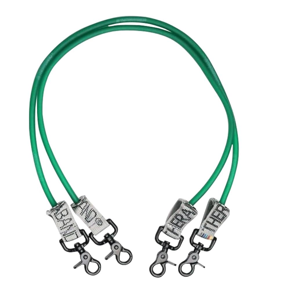 imageTHERABAND Wellness Station Professional Latex Resistance Tubing With Connectors for Physical Therapy Exercise Station for Rehab Lower Pilates Set of 2 24 Inch Green Heavy Level 4