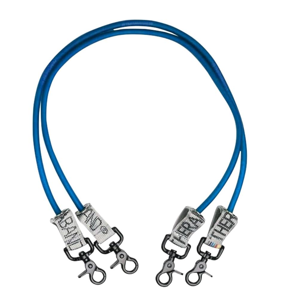 imageTHERABAND Wellness Station Professional Latex Resistance Tubing With Connectors for Physical Therapy Exercise Station for Rehab Pilates Set of 2 24 Inch Blue Extra Heavy Intermediate Level 2