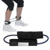 imageTHERABAND Resistance Tubing with Cuffs Extra Heavy Blue Level 4 Exercise Bands for Lower Body Workouts Physical Therapy Pilates amp AtHome Training