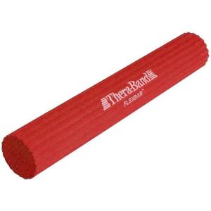 Resistance Bar, TheraBand FlexBar, Pain Relief for Tennis Elbow Injury, Tendonitis & Improve Grip Strength, Rehab and Therapy After Injury, Red, Beginner