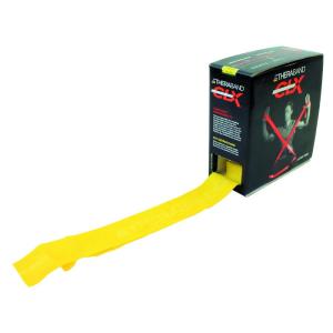 THERABAND CLX Resistance Band with Loops, 25 Yard Band, Yellow, Light, Non-Latex, Elastic Band for Exercise, Mobility & Rehab, Stretching, Home Workouts, Color-Coded for Easy Resistance Levels