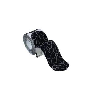 THERABAND Kinesiology Tape, Black/Grey, 1 Roll, with XactStretch Indicators, Long-Lasting Athletic Tape for Shoulder, Back & Knee, Latex-Free & Water Resistant for Men and Women, Pre-Cut