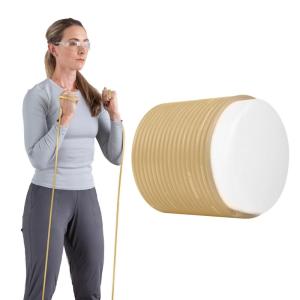THERABAND Latex Resistance Tubing, Tan, Extra Light Level 0, 100 ft Roll, Professional Grade Resistance Band for Exercise, Upper and Lower Body Workouts, Cut-to-Length, Color-Coded Levels(Level 0 / Extra Light – Tan)