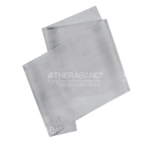 THERABAND Professional Latex Resistance Bands, Individual 6 Ft Elastic Band for Upper & Lower Body Exercise, Physical Therapy, Pilates, At-Home Workouts, 6 Foot, Silver, Super Heavy, Level 7