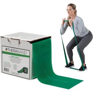 THERABAND Resistance Band, Gold, Max, 25-Yard Roll, Latex-Free, Elastic Band for Exercise, Physical Therapy, Yoga, Pilates, Stretching, Home Workouts, Color-Coded for Easy Resistance Levels(Green)