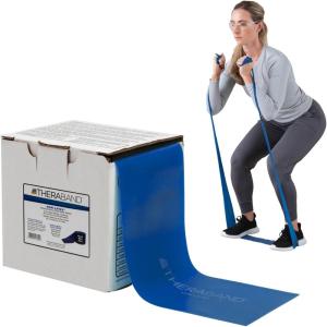 THERABAND Resistance Band, Gold, Max, 25-Yard Roll, Latex-Free, Elastic Band for Exercise, Physical Therapy, Yoga, Pilates, Stretching, Home Workouts, Color-Coded for Easy Resistance Levels(Blue)
