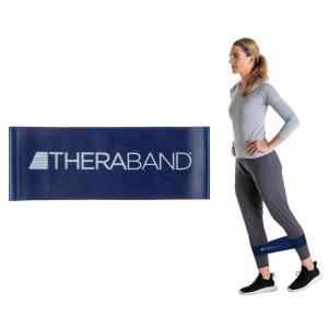 THERABAND Resistance Band Loop, Professional Latex Mini Band for Lower Pilates, Crossfit, Yoga, Stretching, Physical Therapy, Strength Training no Weights, 8 Inch, Blue, Extra Heavy, Advanced Level 1