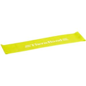 THERABAND Resistance Band Loop, Professional Latex Mini Band for Lower Pilates, Crossfit, Yoga, Stretching, Physical Therapy, Strength Training without Weights, 12 Inch, Yellow, Thin, Beginner Level 1