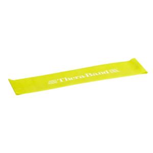 THERABAND Resistance Band Loop, Professional Latex Mini Band for Lower Pilates, Crossfit, Yoga, Stretching, Physical Therapy, Strength Training without Weights, 8 Inch, Yellow, Thin, Beginner Level 1