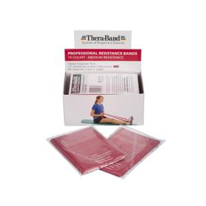 THERABAND Resistance Bands, 5 Foot, 15 Count Professional Latex Elastic Bands For Upper & Lower Body Exercise, Physical Therapy, Pilates, Home Workouts, & Rehab, Special Heavy Black, Advanced, Level 5(Red)