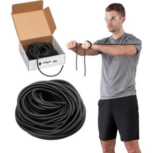 THERABAND Resistance Tubing, Black, Special Heavy, Level 5, 100 ft Roll, Latex-Free, Professional-Grade Exercise Tube for Body & Core Workouts, Cut-to-Length, Color-Coded, Lightweight & Versatile