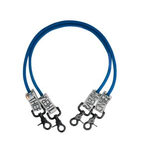 THERABAND Resistance Tubing with Connectors for Wall, Rehab & Wellness Station, Extra Heavy Level 5, Set of 2, 18-Inch Blue Tubing for Physical Therapy, Exercise, Rehab, Clinics & Pilates, Latex Tubes