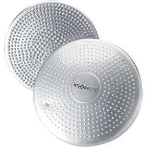 THERABAND Stability Disc, 13-Inch Silver, Latex-Free, Pre-Inflated Balance Cushion for Core Strength, Wobble Seat for Posture & Active Sitting, Wobble Disc for Office Chair or Rehab