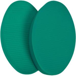 THERABAND Stability Trainer Pad, Beginner Level, Firm, Set of 2, Green Foam Balance Pad for Physical Therapy, Exercise Pad for Core Strength, Lightweight Non-Slip Balance Trainer, Portable Foam Pad for Home or Clinic Use