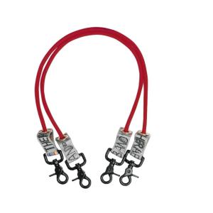 THERABAND Wellness Station Professional Latex Resistance Tubing With Connectors for Physical Therapy, Exercise Station for Rehab, Lower Pilates, Set of 2, 18 Inch, Red, Medium, Beginner Level 3