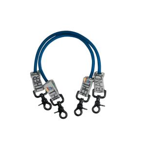 THERABAND Wellness Station Professional Latex Resistance Tubing With Connectors for Physical Therapy, Exercise Station for Rehab, Pilates, Set of 2, 12 Inch, Blue, Extra Heavy, Intermediate Level 2(Blue – Extra Heavy)
