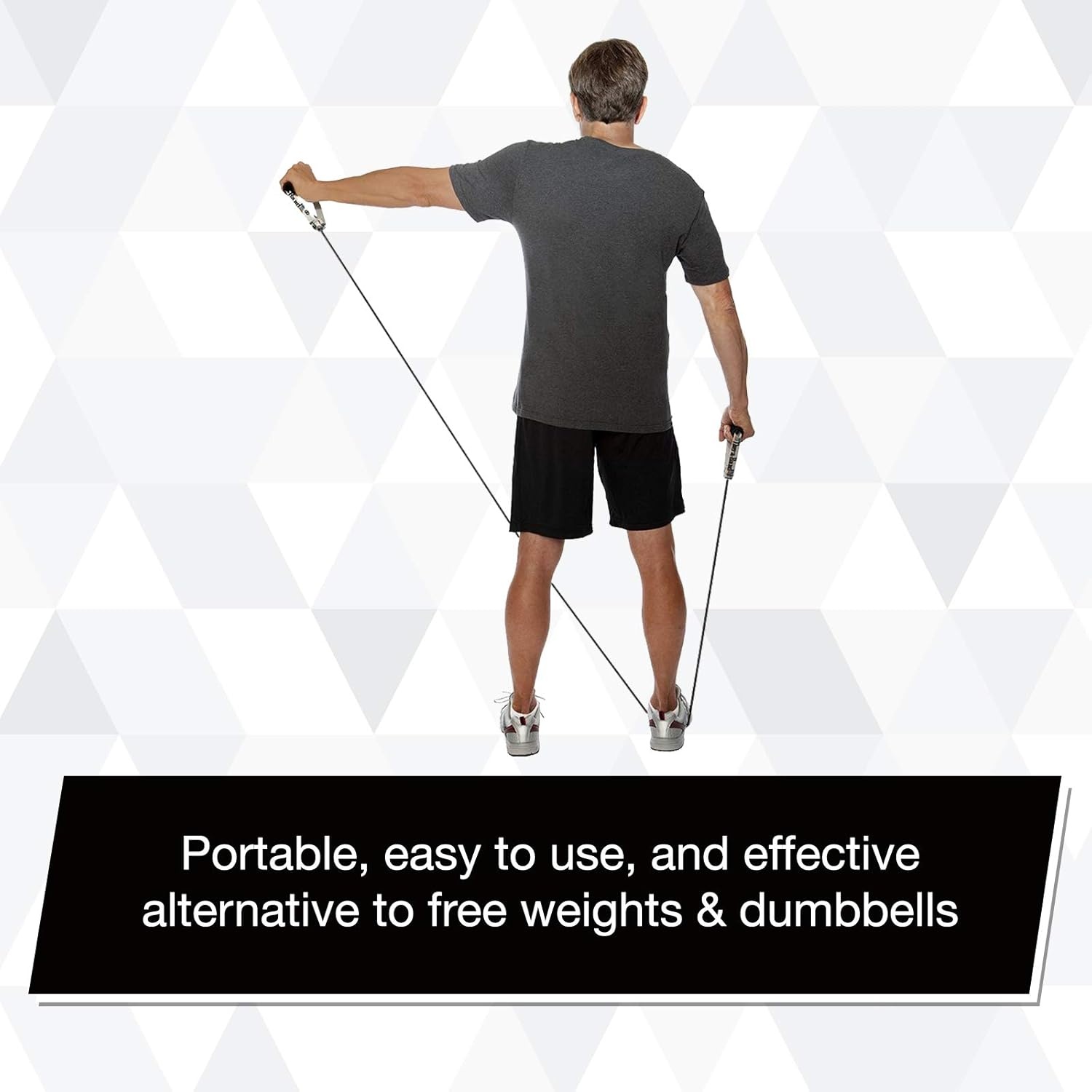 imageTHERABAND Resistance Tubing with Soft Handles Black Special Heavy Level 50 Latex Stretch Resistance Bands for Exercise Professional Workout Bands for Upper amp Lower Body ColorCoded LevelsBlack Special Heavy Advanced Level 1