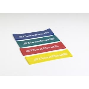 Hygenic/THERABAND 20821 Professional Loops Resistance Band, Red, Medium, 12″ Length (Pack of 60)