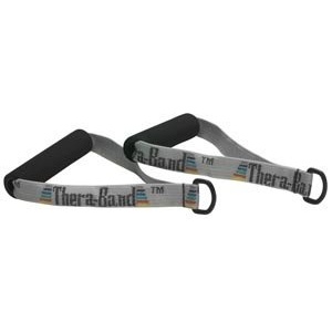 Hygenic/Thera-Band Rehab Wellness Exercise Exercise Handles with”D” Ring Connector, Set of 2 22121