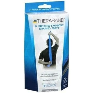 Thera-Band Resistance Bands Intermediate-Advanced – 1 ea, Pack of 6