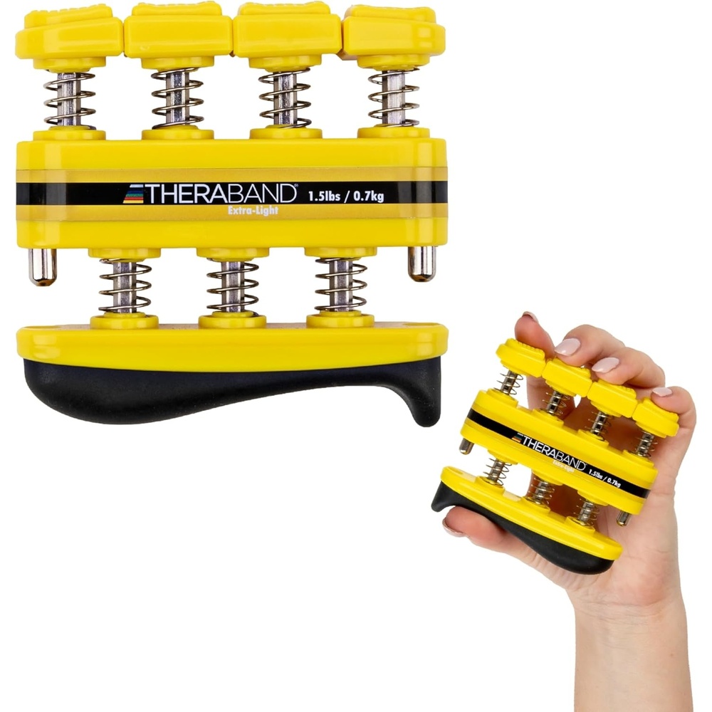 image:imageTheraBand Finger Exerciser Hand amp Finger Strengthener for Grip Dexterity Arthritis amp Rehab SpringLoaded Isolates Each FingerExtraLight