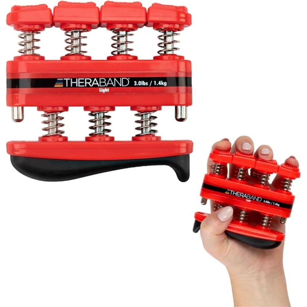 image:imageTheraBand Finger Exerciser Hand amp Finger Strengthener for Grip Dexterity Arthritis amp Rehab SpringLoaded Isolates Each FingerLight