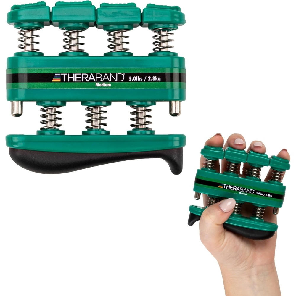 image:imageTheraBand Finger Exerciser Hand amp Finger Strengthener for Grip Dexterity Arthritis amp Rehab SpringLoaded Isolates Each FingerMedium