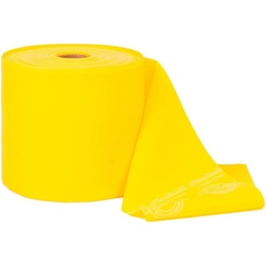 THERABAND Latex-Free Resistance Band for Pilates, Home Gym, Rehab, Professional Physical Therapy & Fitness Equipment 45.5 Metre, Yellow, Light